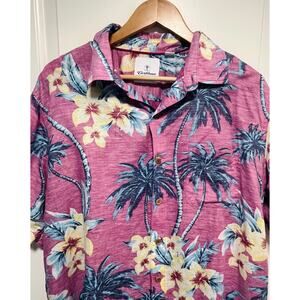 Caribbean linen Hawaiian shirt